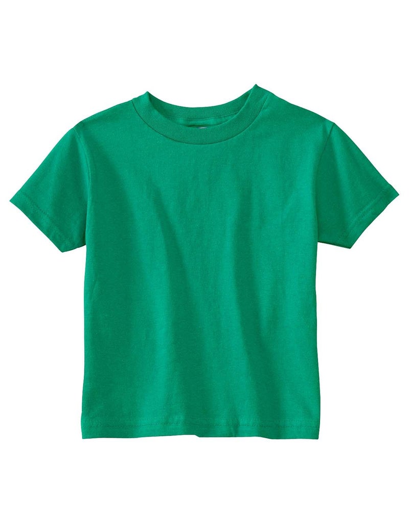 RABBIT SKINS 5.5 oz. Jersey Short-Sleeve T-Shirt (RS3301) Kelly Green, 5-6 - Image 2